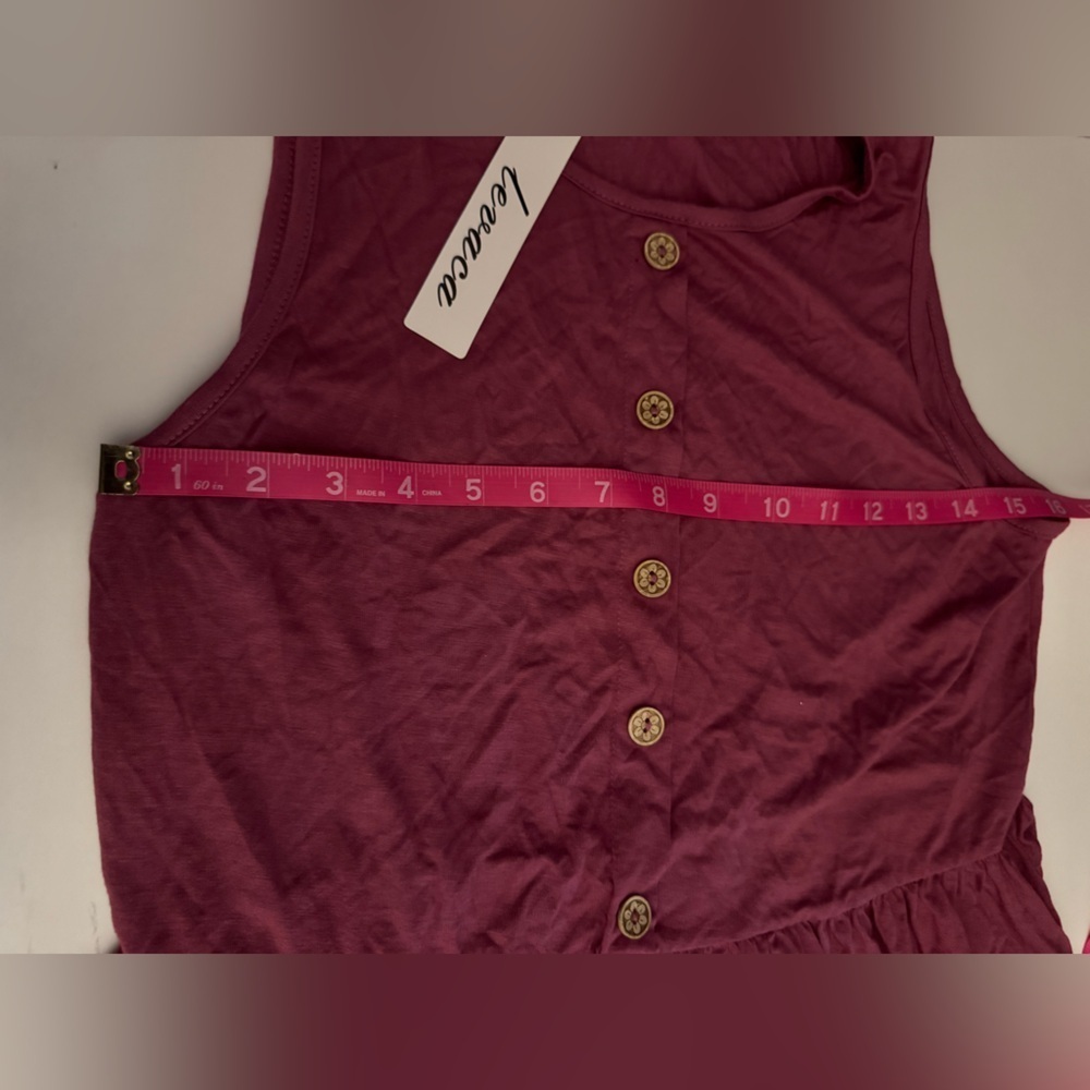 NWT Levaca fuchsia colored maxi dress, size large - Picture 8 of 10